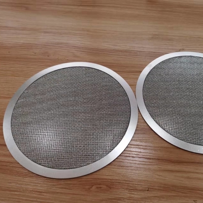 Sus316l 10 Micron Sintered Porous Disc Filter 2.0mm Thickness Dia 90mm